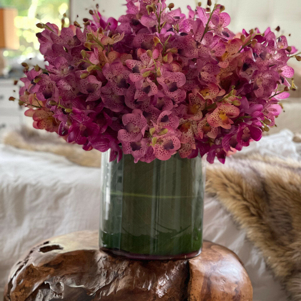 Mixed Mokara Orchids in Large Rota Cylinder – The Ever Botanic