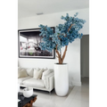 Matte White St. Tropez Vase with Blue Cherry Blossom Release – The Ever Botanic