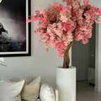 Matte White St. Tropez Vase with Personalized Pink Cherry Blossoms – The Ever Botanic