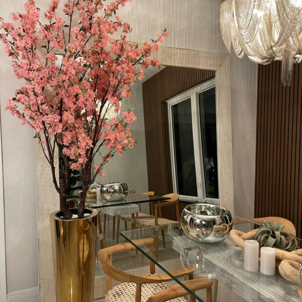 Large Cherry Blossom Tree in Gold Pot – The Ever Botanic