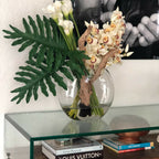 Lunar vase with cymbidiums and callas – The Ever Botanic