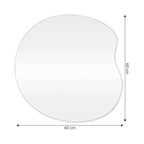 Organic Slim Mirror with LED 60 × 60 cm – The Ever Botanic