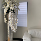 Cascading Phalaenopsis Orchids in Extra Tall Hammered Vase – The Ever Botanic