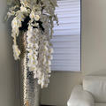 Cascading Phalaenopsis Orchids in Extra Tall Hammered Vase – The Ever Botanic
