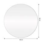 Slim Round Mirror with LED 60 × 60 – The Ever Botanic